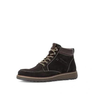 Afbeelding van Pius Gabor Herenlaarzen, veterschoenen, gerecyclede voering, uitneembaar voetbed, Dark Coffee Mokka 03, 46.5 EU