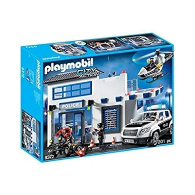 Afbeelding van PLAYMOBIL Politiepost met voertuigen 9372