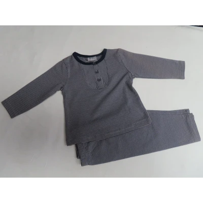 Afbeelding van Wiplala Ensemble Meisje Tshirt lange mouw + legging streepje 18 maand 86