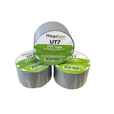 Afbeelding van Megatape UT7 PVC Tape 50mm X 33mtr. Grijs. Grijs ()