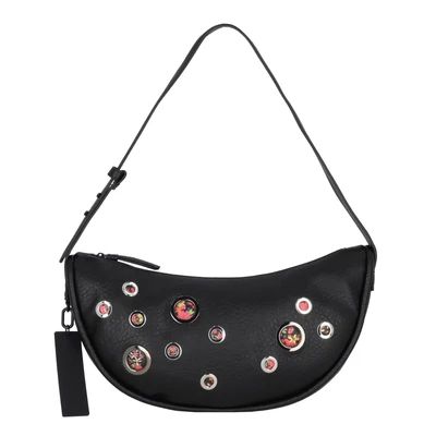 Afbeelding van Desigual Midsize Circles Handtas, Dames, Maat: One Size, Black