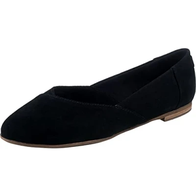 Afbeelding van TOMS Jutti NEAT Ballerina&#039;s, Dames, Maat: 41, Schwarz Leer