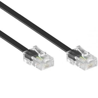 Afbeelding van ISDN kabel 6 meter Zwart Goobay