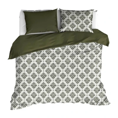 Afbeelding van Dekbedovertrek De Witte Lietaer Byzantine Winter Moss Satijn 200 x / 220 cm 2 Persoons