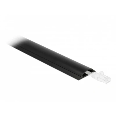 Afbeelding van Delock 20710 Kabelgoot zelfklevend 50 x 12 mm lengte 1 m zwart