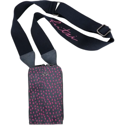 Afbeelding van Fritzi aus Preußen Schoudertas mobiele telefoon Vintage Jozy Phone Bag Denim Pink Donkerblauw