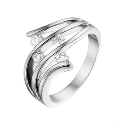 Afbeelding van Zilveren zirkonia ring