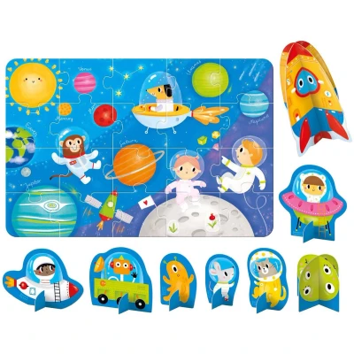 Afbeelding van Figure It Out Puzzle Space 2+: Age 2+ with 8 Jumbo Figures