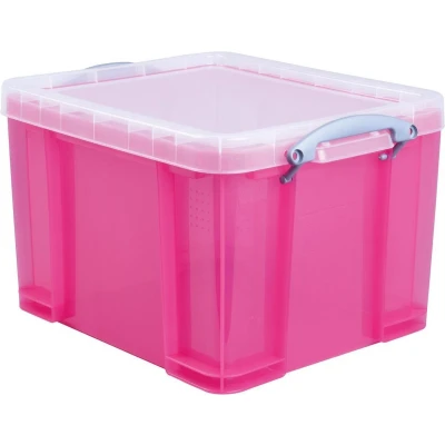 Afbeelding van Really Useful Box Opbergdoos 35 Liter, Transparant, Helroze