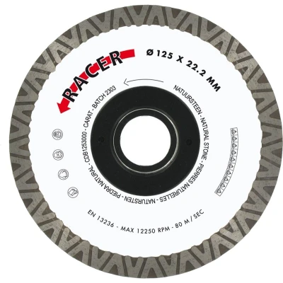 Afbeelding van Carat Diamantzaag Tegels / Natuursteen Brilliant Ø125X22.23Mm CDB RACER CDBM CDBM125300