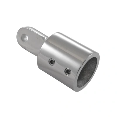 Afbeelding van RVS Eindkap met oog en 2x inbusschroef, 30mm