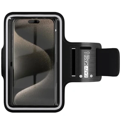 Afbeelding van EAZY CASE Sportarmband voor mobiele telefoon, universeel smartphones tot 6,5 inch telefoonhouder, sportarmband, jogging, arm, waterdicht, sporthoes,