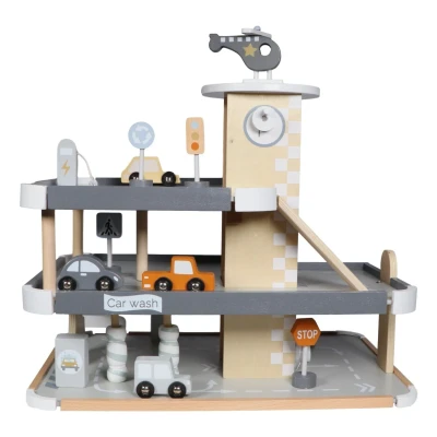 Afbeelding van Tryco Houten Garage incl. Speeltjes TR 303024