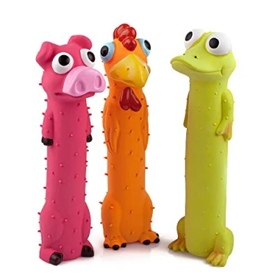 Afbeelding van Chiwava 3 stuks gemaakt van latex met pieper Hondenspeelgoed lang Animal Puppy Squeak Interactief spel Diverse kleuren