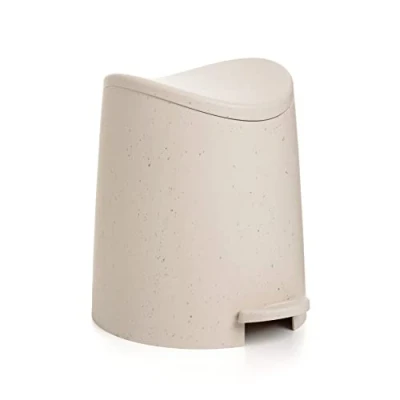 Afbeelding van Tatay Ecohome Vuilnisbak met voetpedaal, 3 liter inhoud, van polypropyleen, BPA vrij, 100% gerecyclede kunststof, afmetingen 19 x 21,8 22,1 cm