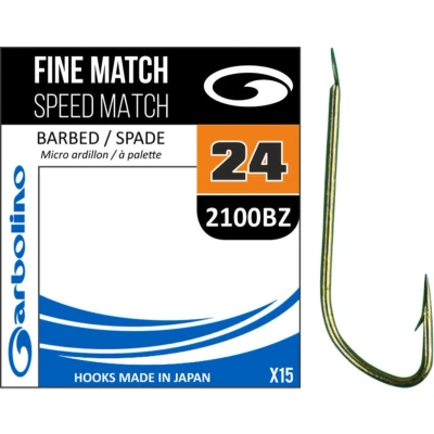 Afbeelding van Garbolino Fine Match Speed Barbed Spade (15 pcs) Maat : 20