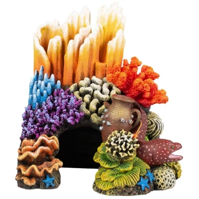 Afbeelding van Aqua D&#039;ella Koraalgrot hoek M 19x14x18cm