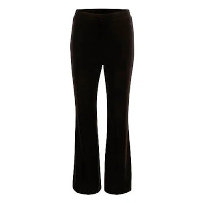 Afbeelding van Part Two Damesbroek Velvet Flared Legs High Waisted Regular Fit, Mol&#039;, XL