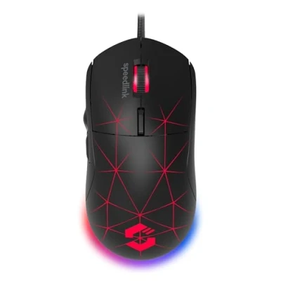 Afbeelding van SpeedLink CORAX Gaming muis USB Zwart 5 Toetsen 3200 dpi Verlicht, Geïntegreerd scrollwiel