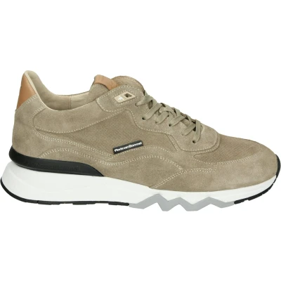 Afbeelding van Floris van Bommel Zager 02 Sneakers laag, Heren, Maat: 41 1/3, Light brown Veloursleer