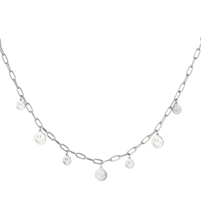 Afbeelding van Yehwang ketting Smilies Stainless steel Zilverkleurig