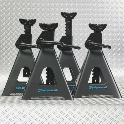 Afbeelding van Datona Assteunen 12 Ton 4 Stuks (32 x 28,5 47,5 cm per stuk) Mat zwart