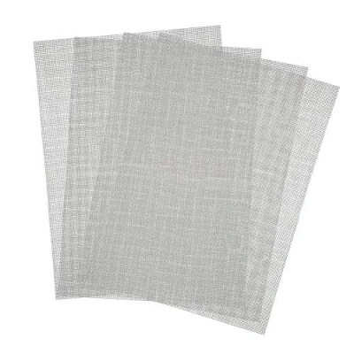 Afbeelding van 4 stuks roestvrij staal geweven gaas panelen metalen insectengaas plaat ongediertebestrijding mesh filterplaat afvoer cover fijn knaagdier proof voor luchtstenen A5 (150