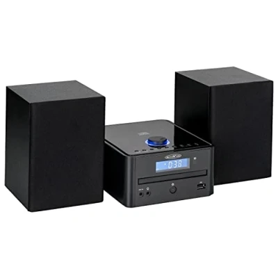Afbeelding van Reflexion HIF79FM HiFi stereo installatie, 2 x 16 watt max. muziekvermogen, CD/MP3, FM PLL tuner, Bluetooth, streaming, USB/MP3, alarm/klok/slaaptimer, zwart