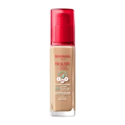 Afbeelding van 1+1 gratis: Bourjois Paris Healthy Mix Clean Foundation 055 Deep Beige 30 ml