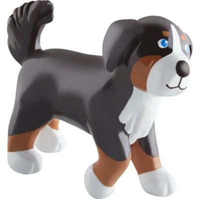 Afbeelding van Little Friends poppenhuispop Hond Leika junior PVC 7,5 cm bruin