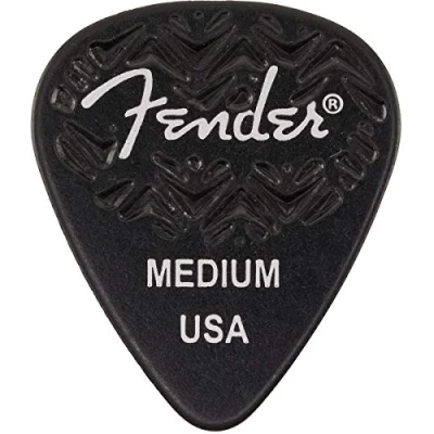 Afbeelding van Fender 351 Shape Wavelength Medium Picks Black (6 Pack) Plectrum set