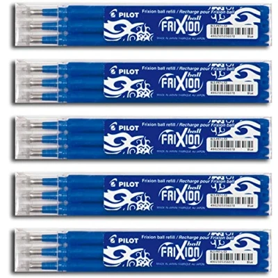 Afbeelding van Pilot Frixion Ball rollerball 15 vullingen blauw (15, vulling 0,7 blauw)