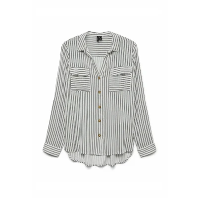 Afbeelding van Vero Moda Bumpy NEW NOOS Overhemdblouse, Dames, Maat: XS, Snow white