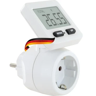 Afbeelding van SCHWAIGER STEM1180 Energiekostenmeter, voedingsmeter, huishoudstekker, meting, 180 draaibaar display, stroommeting