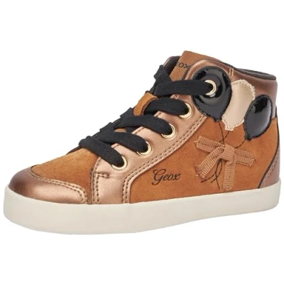 Afbeelding van Geox Baby Meisje B Kilwi Girl Sneaker, Whisky Black, 21 EU