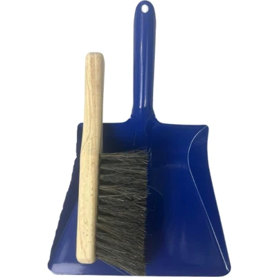 Afbeelding van Synx Tools kinder stoffer en blik Blauw kinderbezem kinderen bezems