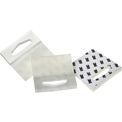 Afbeelding van 3M Hang Tab 1075, transparant, 5,1 x cm, 500 stuks per hoes (10 tabs/blok 50 pads/pack)