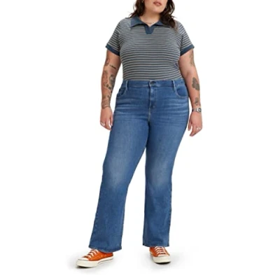 Afbeelding van Levi&#039;s Plus 726 high waist flared jeans medium blue denim