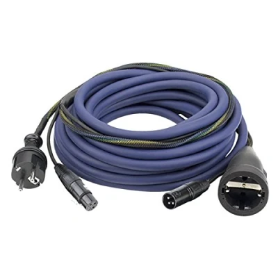 Afbeelding van DAP FP0915 Schuko/XLR F m 15 AUDIO voeding /signaalkabel