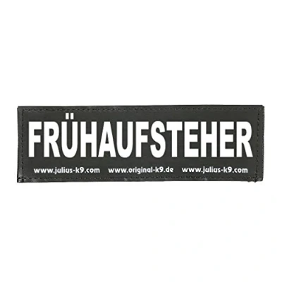 Afbeelding van Julius K9 162LR K 50780 Velcrobelettering, voortijdig opstaand, klein, zwart