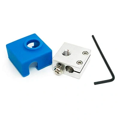 Afbeelding van micro swiss Heater Block Upgrade met siliconen sok voor CR10/Ender 2/Ender 3/ANET A8 Printers MK7, MK8, MK9 Hotends