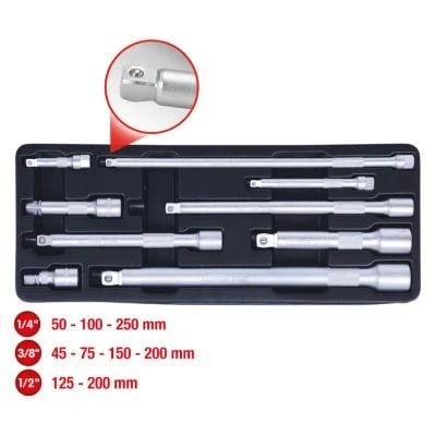 Afbeelding van KS Tools 911.0009 1/4 &quot;+3/8&quot; +1/2 &quot;SlipStinking Extenders Game, 9 PZS