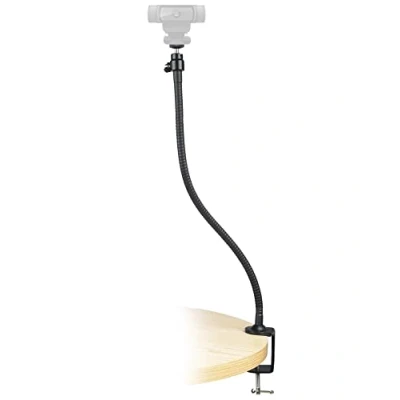 Afbeelding van Webcamhouder, camera klem zwanenhals staand voor Logitech Webcam Brio 4 K, c925e, C922 X, C922, C930e, C930, C920, C615 lengte 64 cm