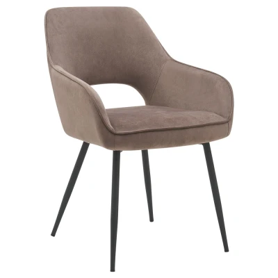 Afbeelding van Home67 Eetkamerstoel Gina Ramses Taupe