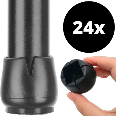Afbeelding van Stoelpoot Beschermers Vloerbeschermer Ø22 25 mm 24 stuks