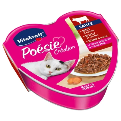 Afbeelding van Vitakraft poésie création met rund en wortel in saus