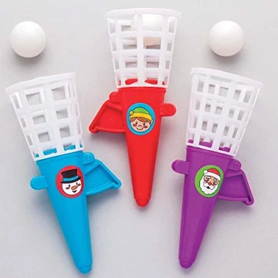 Afbeelding van Baker Ross Kerstpop&#039;N&#039; Catch spel (6 stuks) voor kinderen of cadeau ideeën
