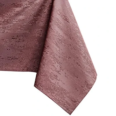 Afbeelding van AmeliaHome Tafelkleed ovaal 130 x 180 cm lotuseffect waterafstotend slangenhuidpatroon Vesta oudroze 80273