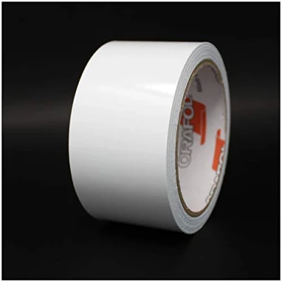 Afbeelding van 10 Meter sierstrips Auto Motorfiets Boot Model exterieur maken kleur selectie Finest Folia Decoratieve Strips Side Zelfklevende Waterdichte (40mm breedte, Wit glans)