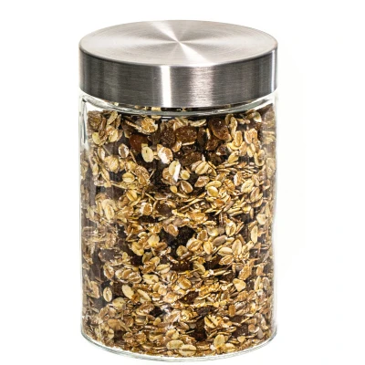 Afbeelding van Sareva Voorraadpot Glas / RVS deksel ø 11.5 cm 1.25 liter